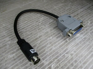 *NEC PC-9821 PC-9801 Note for external display ( monitor ) conversion cable * Mini Din10 pin male =D-Sub15 pin female *