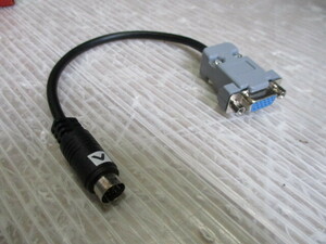 *NEC 1PC-9821 PC-9801 Note for external display ( monitor ) conversion cable * Mini Din10 pin male =3 row Mini D-Sub15 pin female *