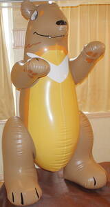  rare Inflatable World made Inflatable Bear matte