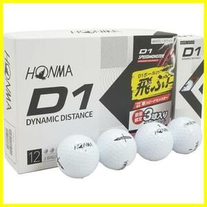 ★ホワイト★ HONMA ボール D1 スピードモンスター Promotion ボール 1ダース(12個入り)