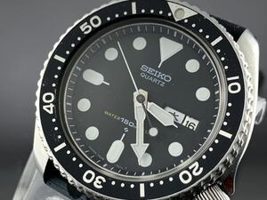 [A1302]1円～☆メンズ腕時計 クォーツ SEIKO セイコー ダイバー 7548-7000 動作品