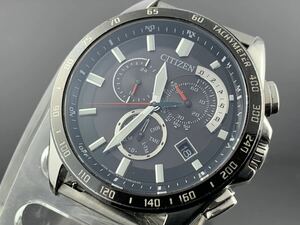 [A1307] solar radio wave 1 jpy ~* men's wristwatch CITIZEN Citizen E610-S074339 operation goods 