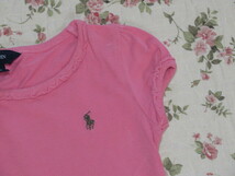 ラルフローレン100-110cmピンク半袖Tシャツ＊送料１８５円_画像2
