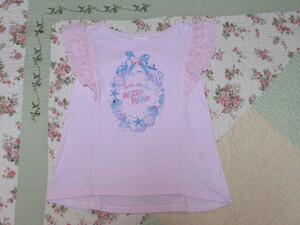 Mezzo Piano 130cm marine print. pink short sleeves T* postage 185 jpy 