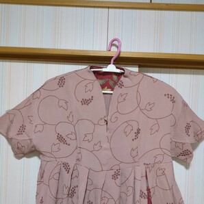 着物リメイク 正絹総刺繍のワンピースの画像3