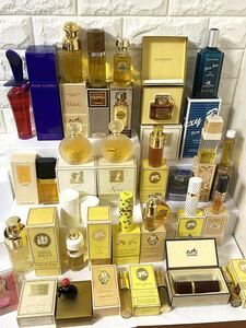 1 start perfume summarize all boxed Hermes * Givenchy * Pierre Cardin * Jean patu*gila Rossi .* Nina Ricci *ma dam ro car s etc. 