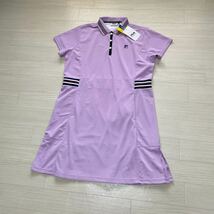 新品 FILA GOLF フィラ ゴルフ レディース ゴルフウェア ワンピース バックプリーツ 吸汗速乾 UVカット サイズLL 未使用タグ付き_画像1