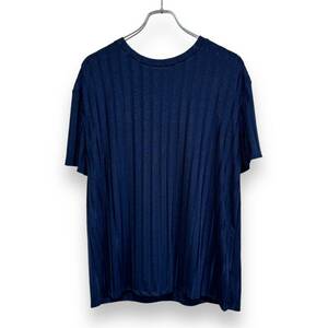 良品 ZARA TRAFALUC ザラ ポリエステル ストレッチ カットソー Tシャツ M ネイビー レディース トルコ製 送料185円 24-0425