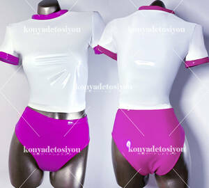 LJH23015 white & rose super lustre pretty tops +bruma cosplay race queen gym uniform swimsuit fancy dress change equipment Event costume 