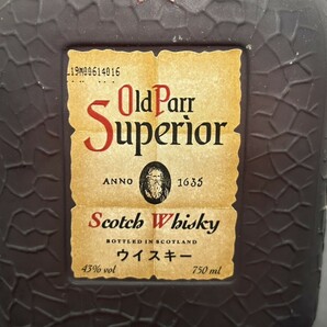 未開栓 A1 Old Parr オールドパー Superior スーペリア 750ml 43％ スコッチウイスキー 現状品の画像2