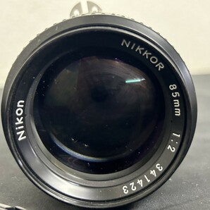 A1 Nikon ニコン NIKKOR 85㎜ 1:2 カメラレンズ 一眼レフ用 マニュアルフォーカス 現状品の画像2