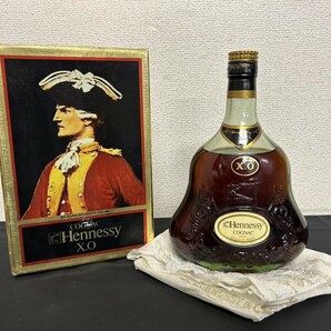 未開栓 A3 Hennessy ヘネシー XO COGNAC コニャック ブランデー 元箱付 グリーンボトル 700ml 40％ 現状品の画像1