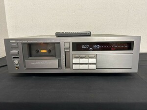 A2　YAMAHA　ヤマハ　KX-1000　カセットデッキ　通電確認済み　リモコン付き　オーディオ機器　現状品