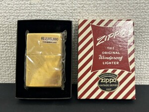 ほぼ未使用　A1　Zippo　ジッポー　2004年製　ゴールドカラー　箱付き　現状品