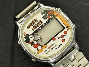 A2　SEIKO　セイコー　Y744-5000　ALBA　アルバ　Mickey Mouse　ミッキーマウス　ヴィンテージ　メンズ腕時計　ブランド腕時計　現状品