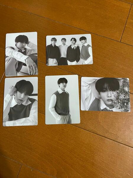 BTS 公式　monochrome POPUP ミニフォト　jungkook5枚セット トレカ