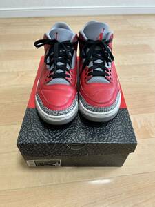 NIKE ナイキ　エアジョーダン3　Nike Air Jordan 3 Retro SE Unite Fire Red 29cm