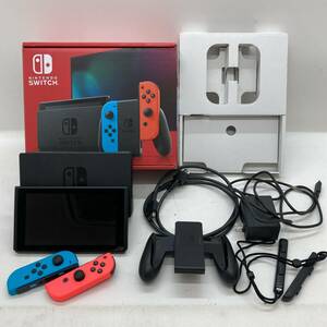 【1円～】新型 ニンテンドースイッチ 本体 ネオンカラー ゲーム Nintendo 動作確認済 B【中古品】