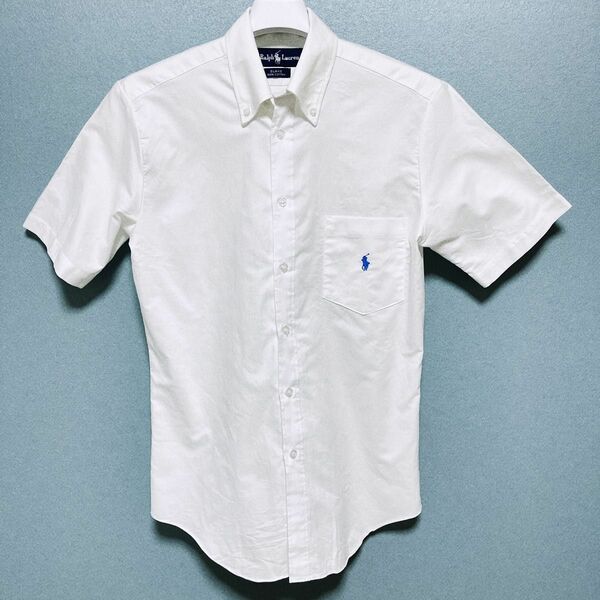 NO10　ラルフローレン　Ralph Lauren 半袖 シャツ 白 ホワイト 半袖シャツ ボタンダウン ボタンダウンシャツ 
