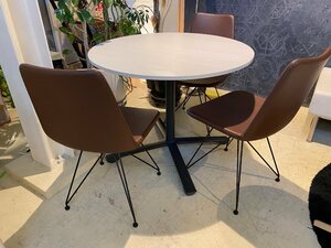 ITOKI イトーキ カフェテーブル 円形 丸テーブル テーブル ホワイトナチュラル 中古品