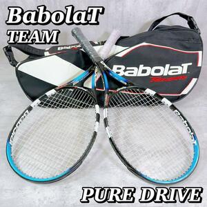 M045 バボラ BabolaT Pure Drive 硬式テニスラケットセット TEAM ピュアドライブチーム 2002年モデル ラケットバッグ付 重量：300g G2 G3