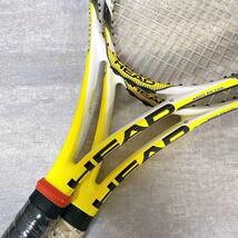 A250 ヘッド HEAD 硬式テニスラケット エクストリーム MID PLUS EXTREME ミッドプラス 2本セット イエロー ブラック 送料無料 _画像6