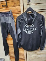 ATHLETA/アスレタ セットアップジャージ 上下セット サッカー/フットサル 裏地起毛 デジタル フーディ M_画像3