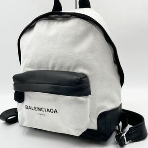 1 иен [ редкий!]BALENCIAGA Balenciaga рюкзак рюкзак кожа campus bai цвет белый чёрный унисекс мужской 