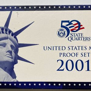 記念硬貨　2001 アメリカ　プルーフセット　２枚組　50州　UNITED STATES 貨幣　ミントセット