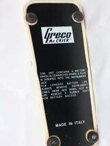 中古品 GRECO グレコ Mr.CRIER クライヤー ギターペダル ワウペダル Made in ITALY イタリア製 楽器 機材 70年代ヴィンテージ_画像8
