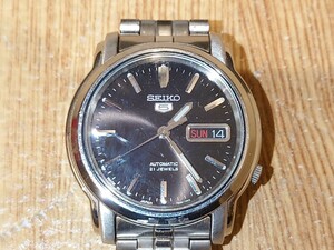 sr1234 154 動作品 SEIKO 腕時計 ファイブ 7S26-03S0 セイコー メンズ 裏スケ 稼働品 ファッション小物 現状品 中古