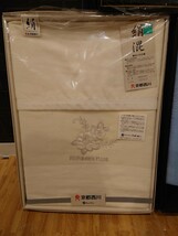 sr1234 115 未使用品 寝具 3種まとめ売り 京都西川 大判バスマット シーツ 毛布 綿毛布 シングル 箱付き 現状品 中古_画像2