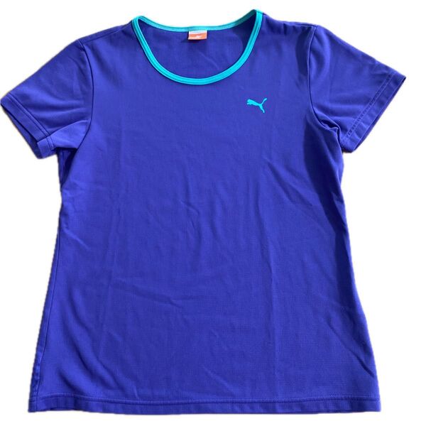 PUMA 半袖Tシャツ パープル レディース L