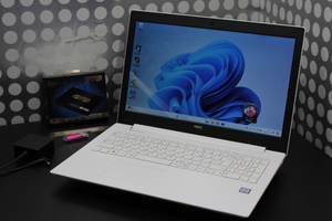 NS300/M★W11H.i3-2.3GHz 7thGen★新品SSD:256(5年保)+16GB.8GB.BD.BT.15.6型／中古:美品PC!!