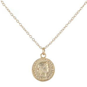 新品 18ｋゴールドＧＰ 45cm メンズレディース 上質 質感 高品質 大人気 coin necklace 17の画像2