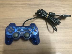 SONY PlayStation2 ps2 DUALSHOCK2 デュアルショック2　コントローラー オーシャンブルー 動作OK