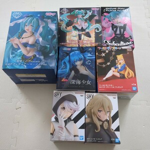 [1 jpy start ] beautiful young lady series figure prize set sale Hatsune Miku SHY world dice ta-fashion subculture Luminasta AMP Birthday