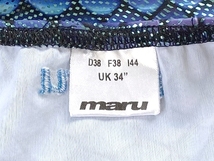 maru・レディース水着・UK34・青×ラメ_画像4