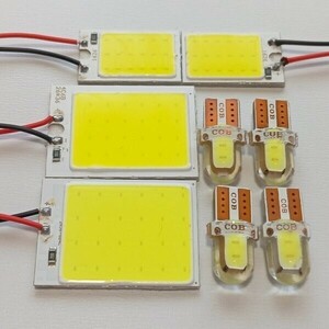 80系 ランドクルーザー 超爆光！T10 LED ルームランプ COB全面発光 8点セット ホワイト トヨタ ランクル80 /c24/c18/c2