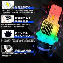 ポン付け D2S/D2R led ヘッドライト 20,000LM 爆光 ledバルブ 車検対応 led化 純正HID交換 35w 6000k 12V 対応 キャンセラー内蔵 FG342_画像6