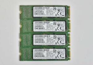 4個セット/SAMSUNG M.2 2280 SSD 256GB /SATA 600/PM871b/健康状態正常,動作確認済み,フォーマット済み/中古品