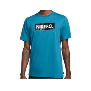 ナイキ NIKE メンズ Tシャツ フットボール FC スポーツ ウェア USサイズ 大きめ コットン 希少カラー　ブルー　USサイズXXL