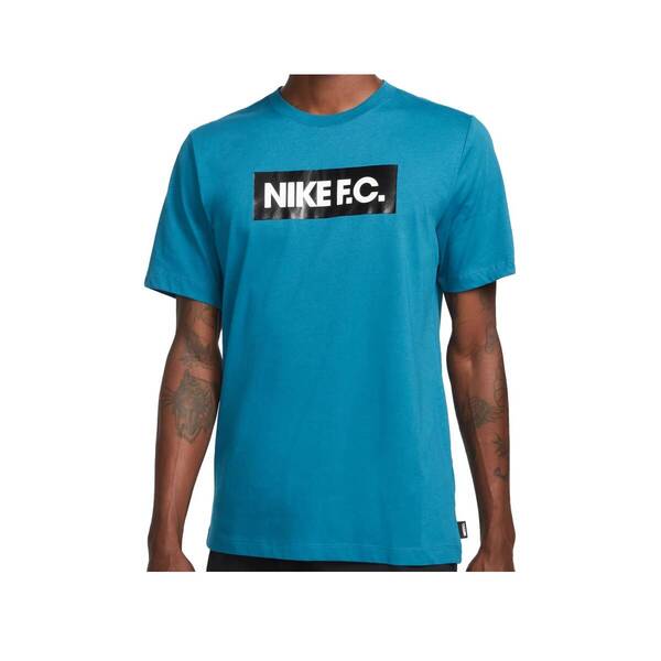 ナイキ NIKE メンズ Tシャツ フットボール FC スポーツ ウェア 大きめ コットン 希少カラー ブルー USサイズL