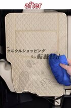 トヨタ アルファード ヴェルファイア 30系 3列目シート キックガード PU革 席汚れ保護 バック キックマット_画像8