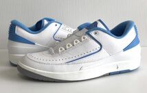 新品 送料込 NIKE AIR JORDAN 2 RETRO LOW 'UNIVERSITY BLUE' 30cm/US12 ナイキ エア ジョーダン 2 レトロ ユニバーシティブルー 箱無し_画像4