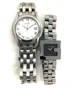 T05/144 GUCCI Gucci часы 2 позиций комплект аналог наручные часы водонепроницаемый 3600L 5500M серебряный / черный / белый 