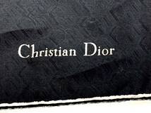 T05/073 Christian Dior クリスチャンディオール トロッター 大判スカーフ ブラック_画像8