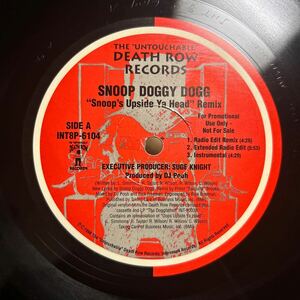 Snoop Doggy Dogg / Snoop's Upside Ya Head (Remix) / VAPORS / DEATH ROW RECORDS / LP レコード