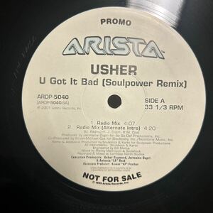 USHER / U GOT IT BAD (Soulpower Remix) / プロモ盤 / LP レコード