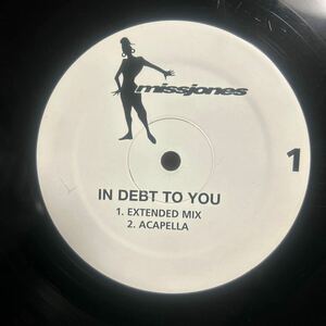 Miss Jones / In Debt To You / In Our Small Way / LP レコード